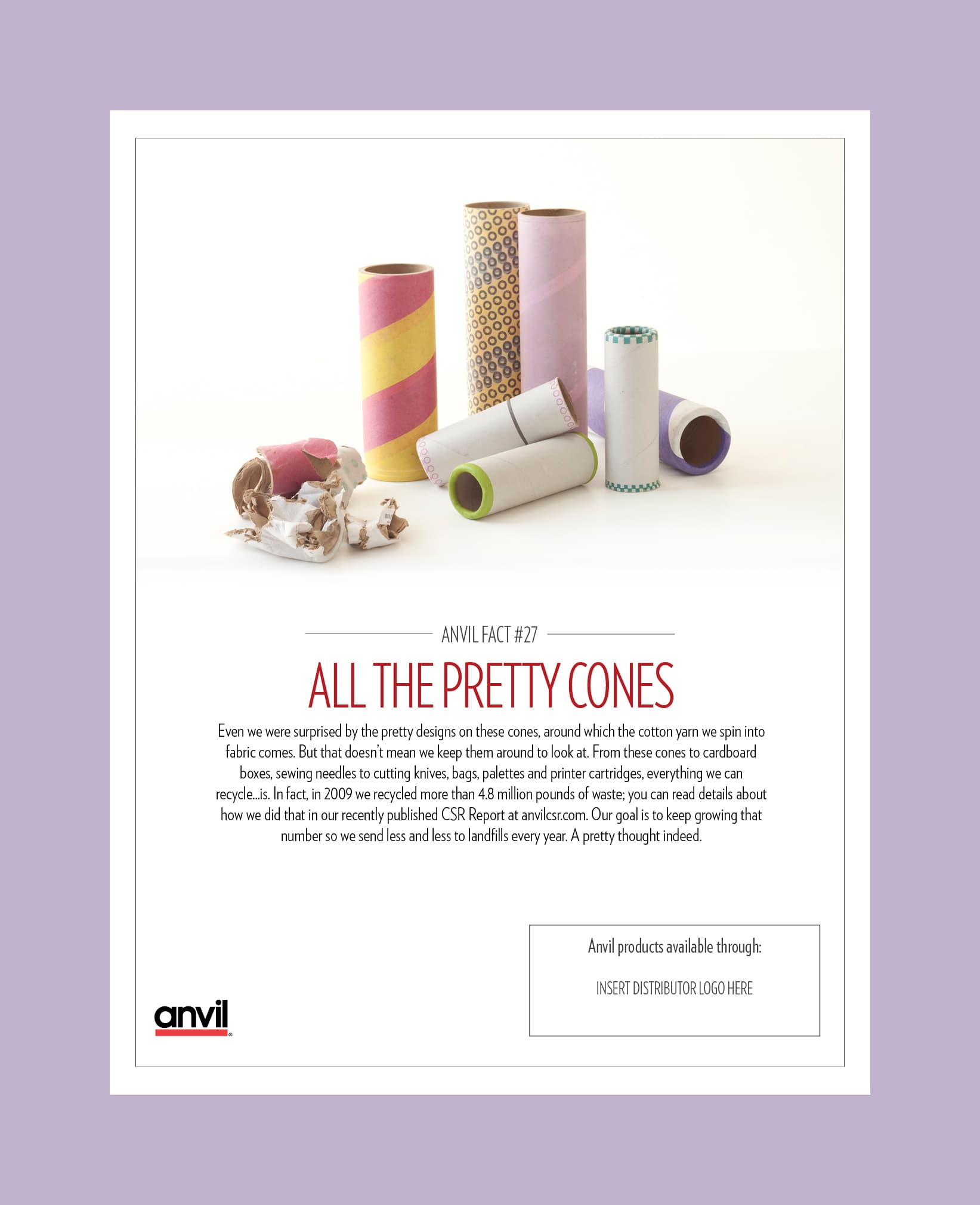 Anvil Knitwear print ads