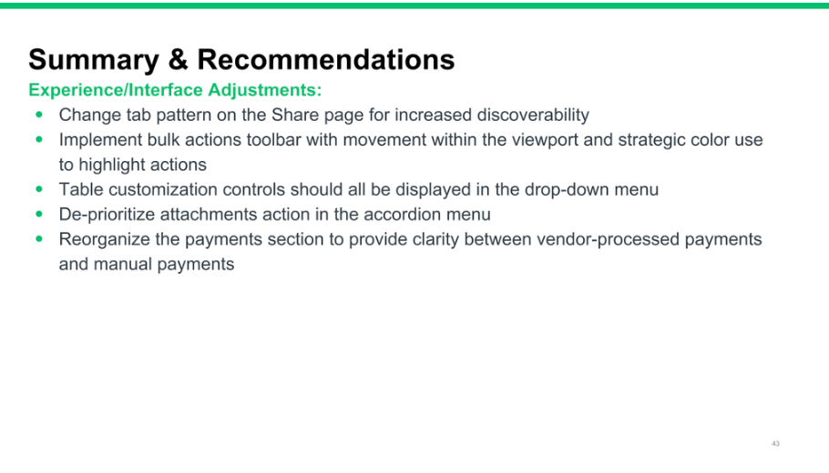 Usability study finding 5