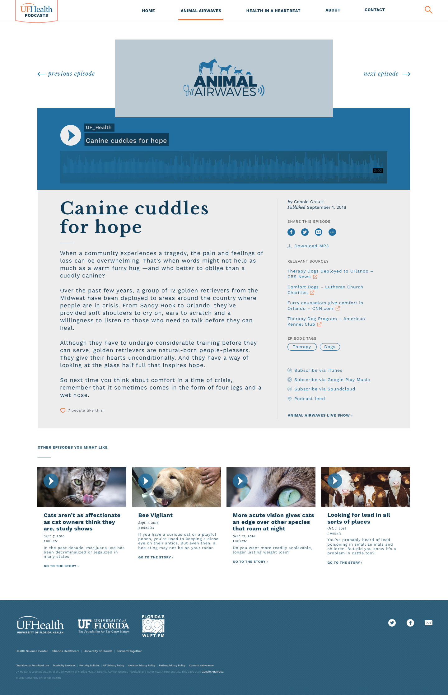 Final design — episode detail (SoundCloud)