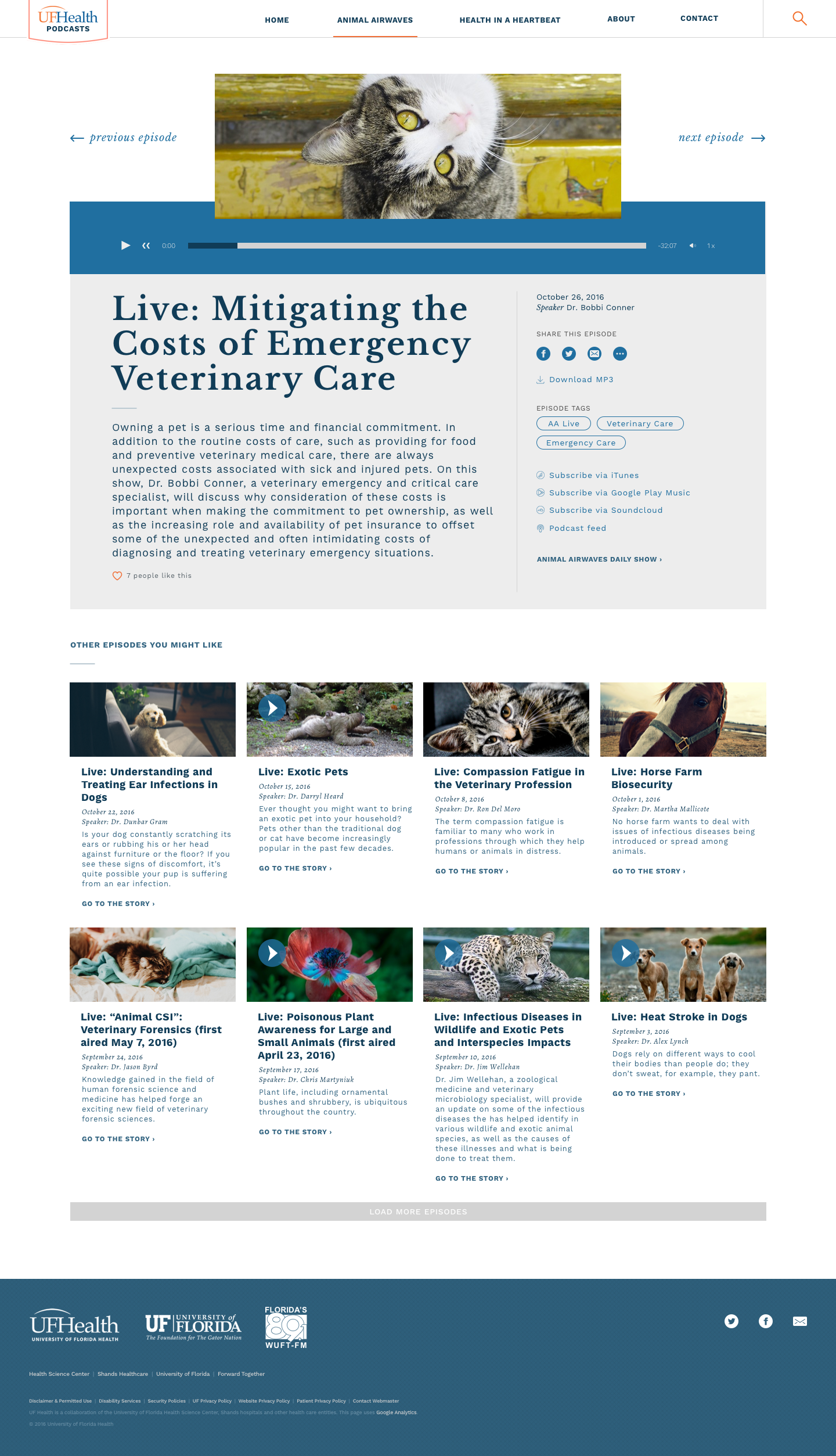 Final design — episode detail live