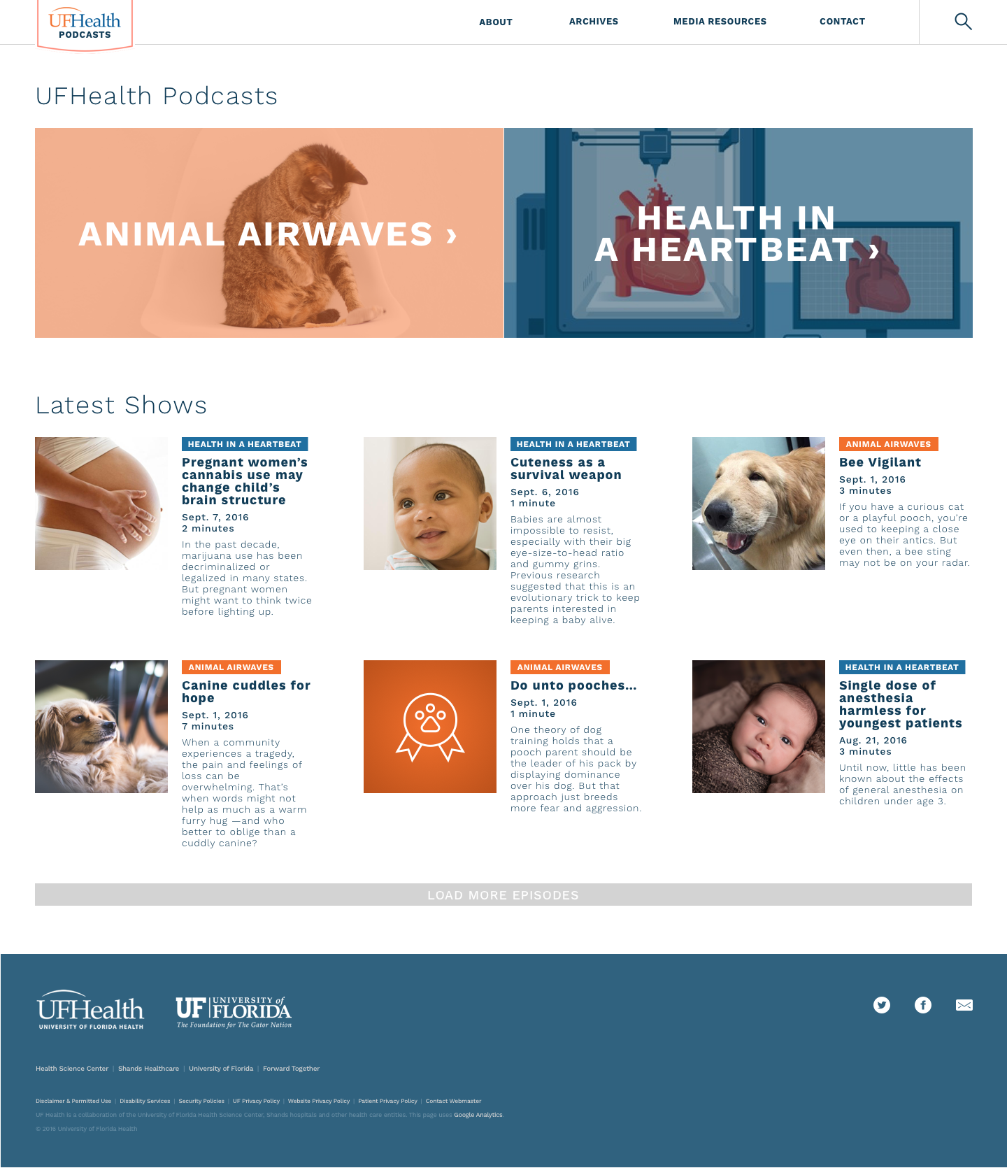 UF Health News — design exploration 5