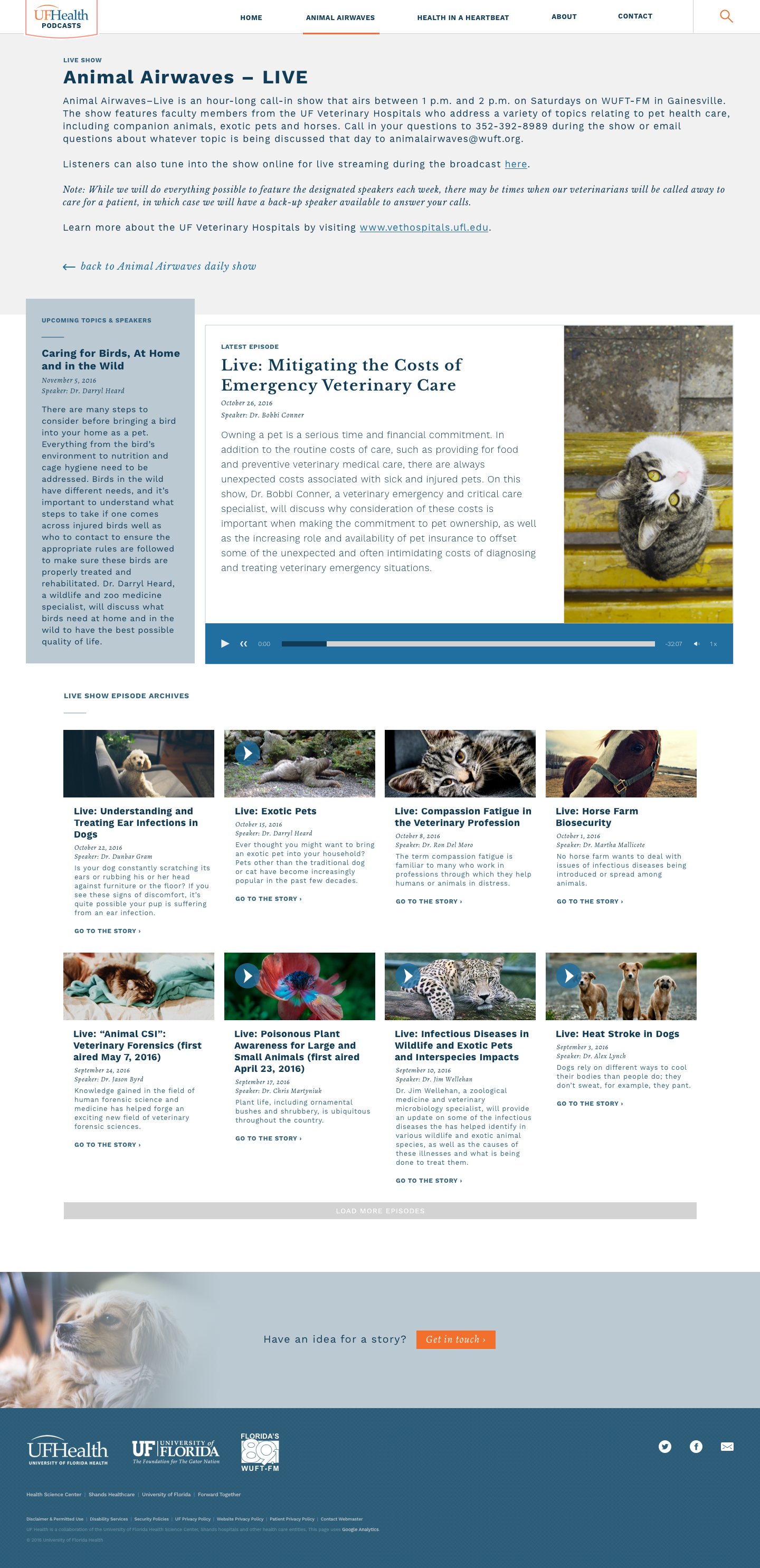 Final design — podcast list live