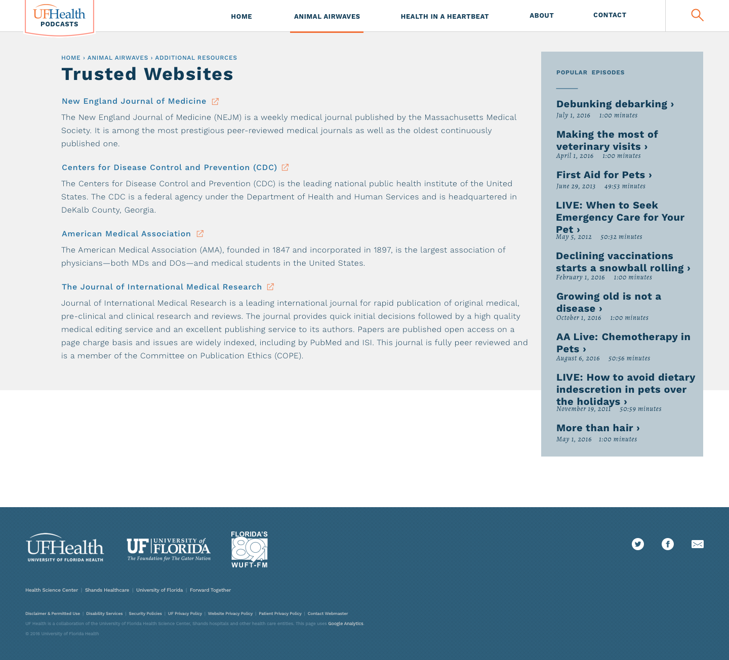 Final design — static page